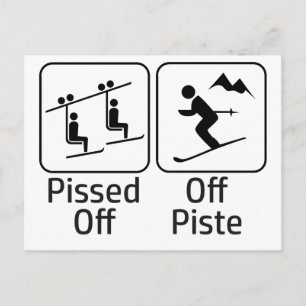 Pissig Buiten de Pistes Briefkaart