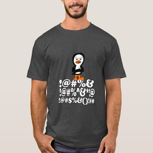 Pissige Pinguïn T-shirt (Voorkant)