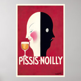 Pissis-Noilly De Vermouth Vintage Eten&Drinken Poster