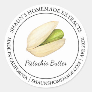 Pistache Butter Modern label