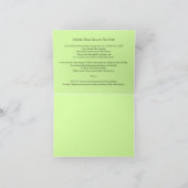 Pistache Cream Pie Recept op een Note Kaart (Binnen)