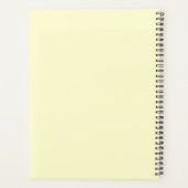 Pistache & Crème Formele Eenvoudige Dag Huwelijk Planner (Achterkant)