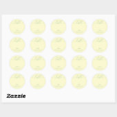 Pistache Huwelijksstoel Script Tafel Nummers Ronde Sticker (Vel)