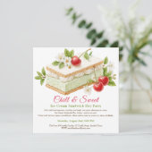 Pistache Ice Cream Sandwich Day Waterverf Kaart (Staand voorkant)