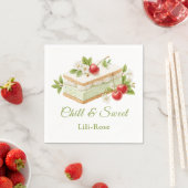 Pistache Ice Cream Sandwich Day Waterverf Servet (Insitu)