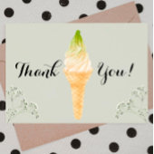 Pistache Ijs Bruidsfeest Borrel Dankkaart Bedankkaart