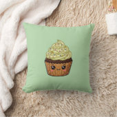 Pistache Ijsglazuur Cupcake Kawaii Kussen Kussenho (Deken)