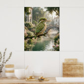 Pistache IJsvogel Kanaal Poster (Keuken)