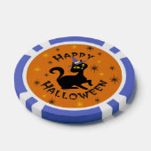 Pistache in heks Pet - Happy Halloween in Oranje Pokerchips (Enkel)