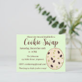 Pistache-kortbroodkoek Kerst Koekruil Uitnodiging Briefkaart (Staand voorkant)