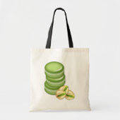 Pistache macarons tote bag (Voorkant)