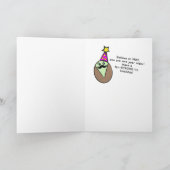 Pistache Mustache Verjaardag Feestdagen Kaart (Binnen)