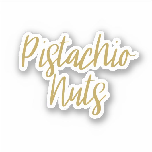 Pistache Noten Opslag Sticker (Voorkant)