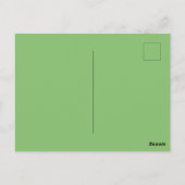 Pistache Nut Groen Effen Kleur Briefkaart (Achterkant)