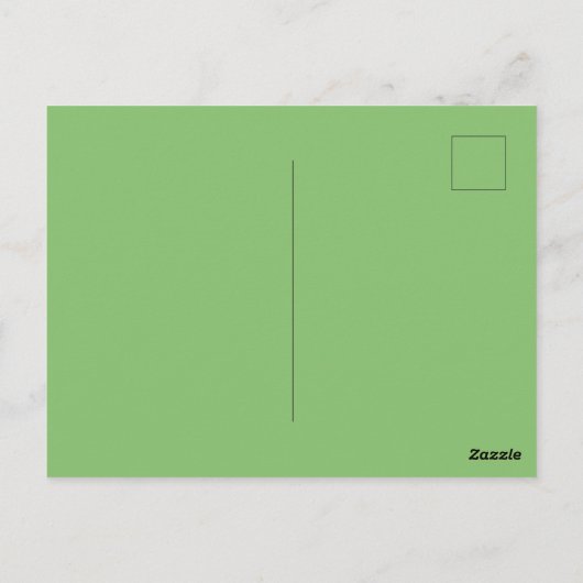 Pistache Nut Groen Effen Kleur Briefkaart (Achterkant)