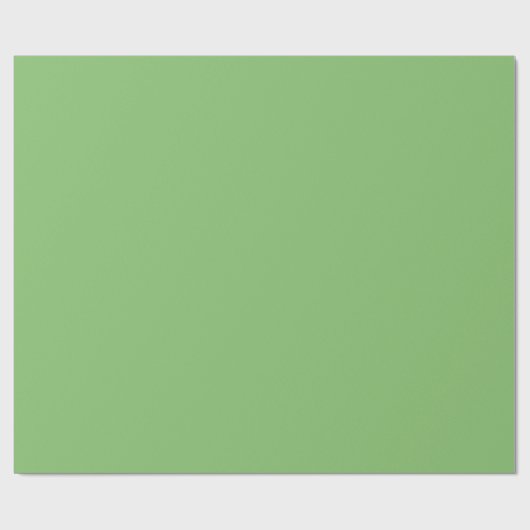 Pistache Nut Groen Effen Kleur Cadeaupapier (Vlak)