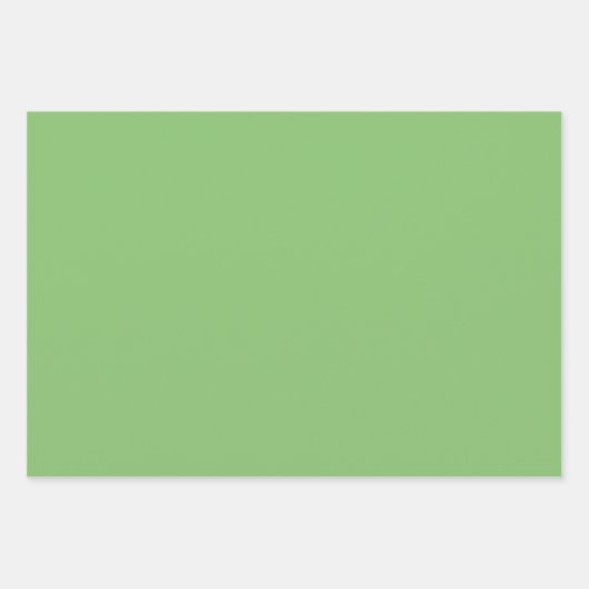 Pistache Nut Groen Effen Kleur Inpakpapier Vel (Voorkant 2)