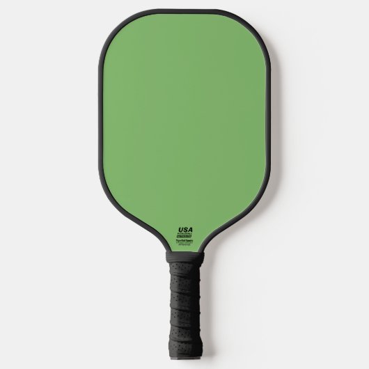 Pistache Nut Groen Effen Kleur Pickleball Paddle (Voorkant)