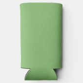 Pistache Nut Groen Effen Kleur Seltzer Blikjeskoeler (Achterkant)