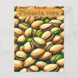 Pistache pop kunst briefkaart