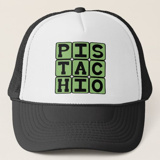 Pistache, Snacknoot Trucker Pet (Voorkant)
