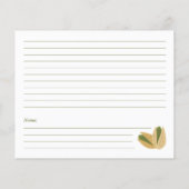 Pistache Vrijgezellenfeest Recept Kaart (Achterkant)