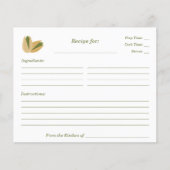 Pistache Vrijgezellenfeest Recept Kaart (Voorkant)