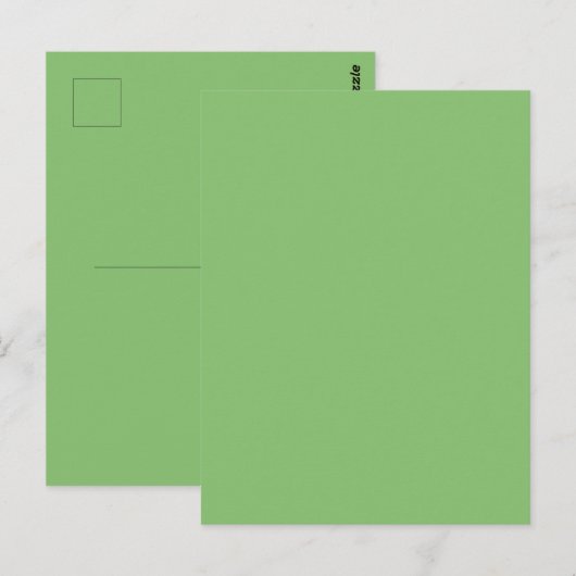 Pistachegroene Effen Kleur Briefkaart (Voorkant / Achterkant)