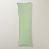 Pistachegroene effen lichte pastel ontwerp lichaamskussen (Voorkant Verticaal)