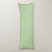 Pistachegroene effen lichte pastel ontwerp lichaamskussen (Achterkant (Verticaal))