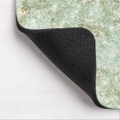 Pistachegroene Glitterende Nep Glitters Muismat (Hoek)
