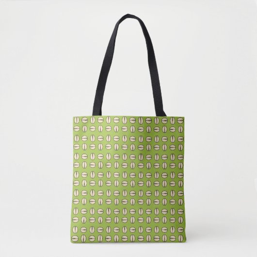Pistachenoot naadloos patroon tote bag (Voorkant)