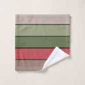 Pistachenoot Shell Groen Rood Bruin Strepen Bad Handdoek (Wasdoekje)