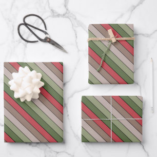 Pistachenoot Shell Groen Rood Bruin Strepen Inpakpapier Vel