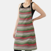 Pistachenoot Shell Groen Rood Bruin Strepen Schort (Insitu)