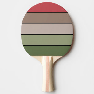 Pistachenoot Shell Groen Rood Bruin Strepen Tafeltennisbatje