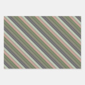 Pistachenoot Shell Groene Perzik Paarse Strepen Inpakpapier Vel (Voorkant 3)