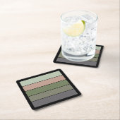 Pistachenoot Shell Groene Perzik Paarse Strepen Kartonnen Onderzetters (Insitu)