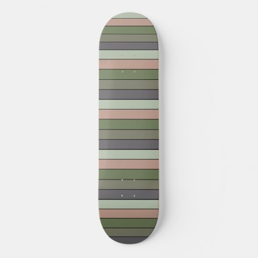 Pistachenoot Shell Groene Perzik Paarse Strepen Persoonlijk Skateboard (Voorkant)