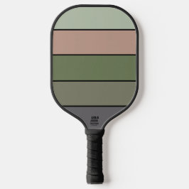 Pistachenoot Shell Groene Perzik Paarse Strepen Pickleball Paddle