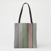 Pistachenoot Shell Groene Perzik Paarse Strepen Tote Bag (Voorkant)
