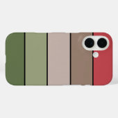Pistachenootdop Groen Rood Bruin Strepen Case-Mate iPhone Case (Achterkant (horizontaal))