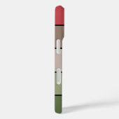 Pistachenootdop Groen Rood Bruin Strepen Case-Mate iPhone Case (Achterkant / Rechts)
