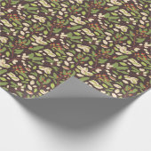 Pistachenoten: Zwart handgetekend naadloos. Cadeaupapier (Hoek)