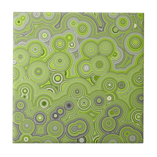 Pistachio Agate Flow – Elegant Abstract Pattern Tegeltje (Voorkant)