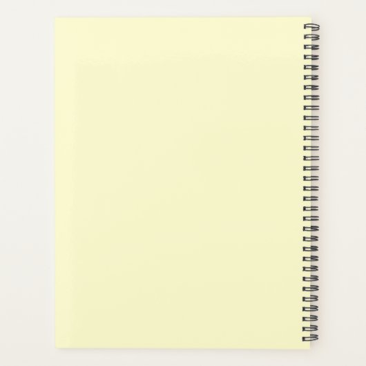 Pistachio & Cream Formal Simple Day Wedding Planner (Achterkant)