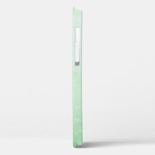 Pistachio Gray stijlvolle rustige monogram Case-Mate iPhone Case (Achterkant / Links)