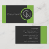 Pistachio Green Bold Visitekaartje (Voorkant / Achterkant)