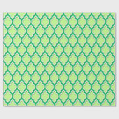 Pistachio Green Emerald Green Whitrl Moroccan #4DS Cadeaupapier (Vlak)