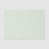 Pistachio Green Polka Dots Circles Tissuepapier (Voorkant)